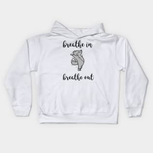 breathe in breathe out Kids Hoodie